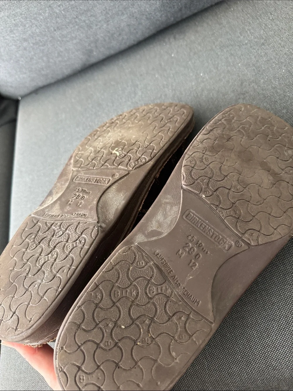 Birkenstock Footprints Madeira Brown Leather Fisherman Sandals Sz 12 Academia